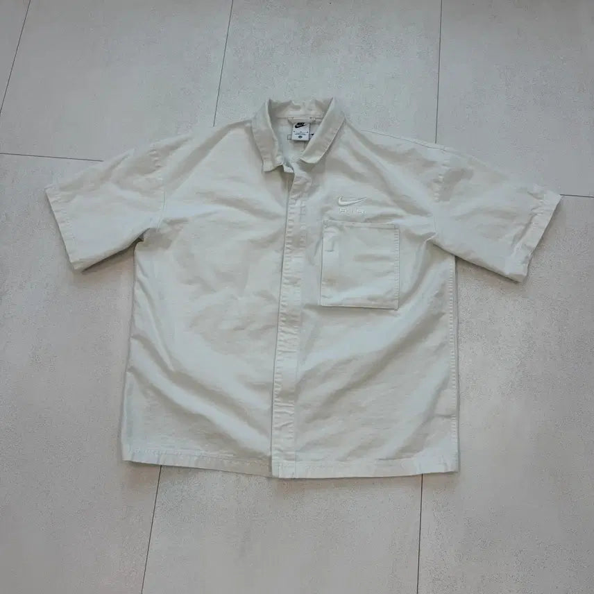 [BUNJANG] Nike Air Canvas Work Short Sleeve Shirt (M) / 나이키 AIR 캔버스 워크 반팔 셔츠 M 오버