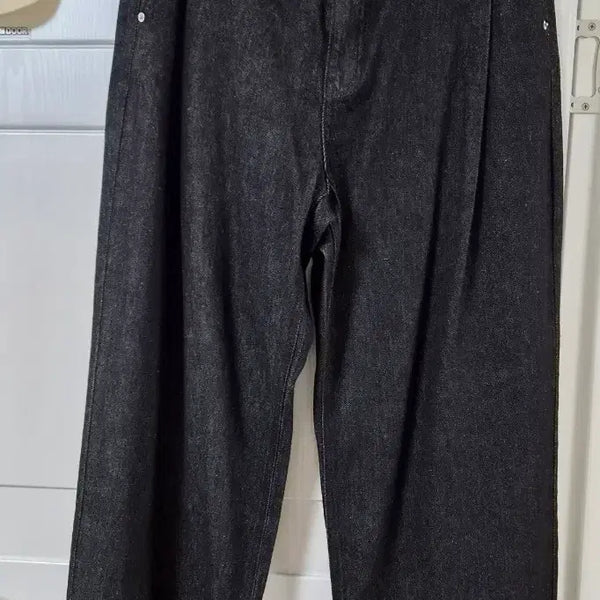 [BUNJANG] Mixxo Black Wide Denim Pants / 미쏘 블랙 와이드 데님 팬츠