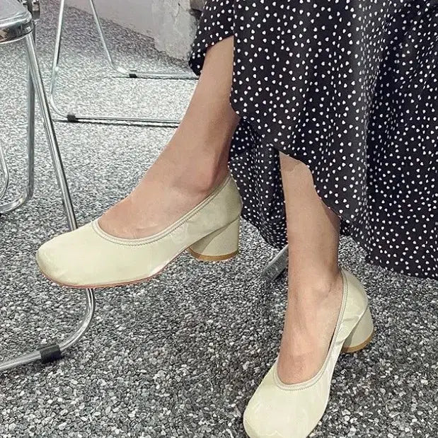 [BUNJANG] Imvely Bluetom Mandoo Heel Mint 250 / (새상품) 임블리 블리앳 만두힐 민트 250
