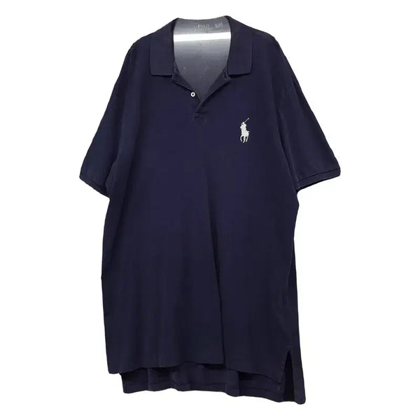 [BUNJANG] Polo Ralph Lauren Navy Big Pony Oversized Short Sleeve Polo Shirt XL / 폴로 랄프로렌 네이비 빅포니 오버사이즈 반팔 카라티 XL/TG
