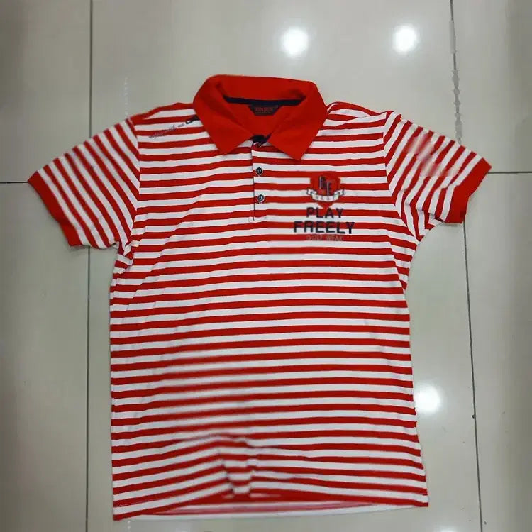 [BUNJANG] Glen Echo Red Striped Short-Sleeve T-Shirt / GLEN ECHO 50 빨강줄무늬 반팔티 수선자국있지만 티많이안나요