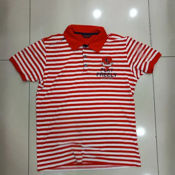 [BUNJANG] Glen Echo Red Striped Short-Sleeve T-Shirt / GLEN ECHO 50 빨강줄무늬 반팔티 수선자국있지만 티많이안나요