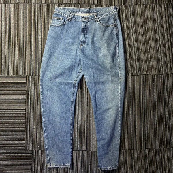 [BUNJANG] Re-Rited Light Wash Tapered Denim Pants / 리 라이티드 연청 테이퍼드 데님팬츠