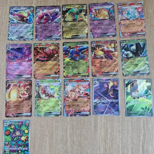 [BUNJANG] Pokemon Cards RR, AR 16 Card Bundle Set / 포켓몬 카드 RR, AR 16개 일괄 판매