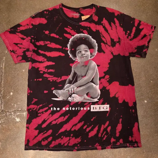 [BUNJANG] Vintage American Black & Red Baby Print T-Shirt / 미국빈티지 흑인아기 프린팅 블랙 레드 티셔츠