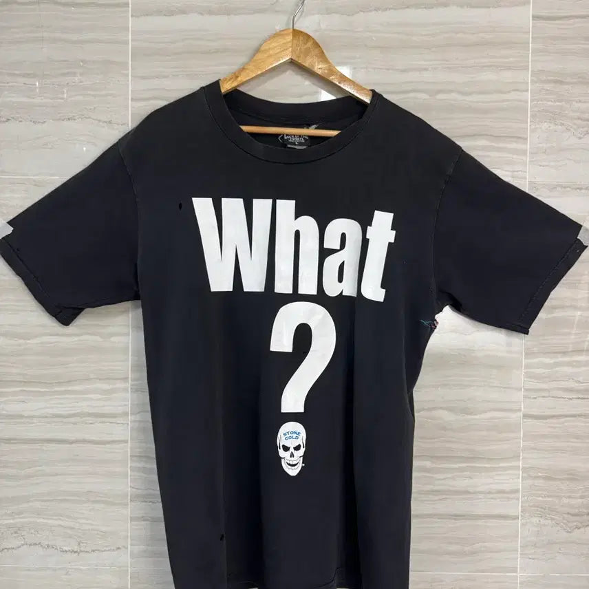 [BUNJANG] Vintage WWE Stone Cold "What?" T-Shirt / 빈티지 WWE 스톤콜드 What 셔츠