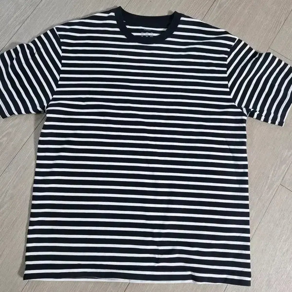 [BUNJANG] TOPTEN Striped Short-Sleeve T-Shirt / 탑텐 스트라이프 반팔티