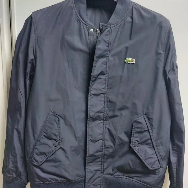 [BUNJANG] Lacoste Blue Zippered Padded Vest Bomber Jacket / 라코스테 블루종 블랙100(패딩 조끼 집업 맨투맨 파리폴로 자켓)