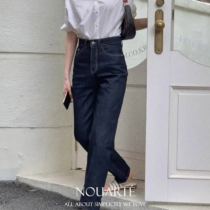 [BUNJANG] NouArté Eternal Classic Indigo Raw Denim Jeans / [누아르테] 이터널 클래식 인디고 생지 데님