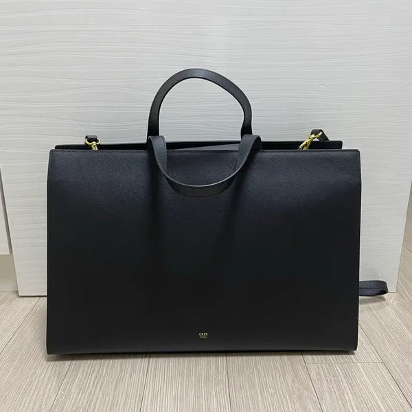 [BUNJANG] CREE Saffiano Ultra-Lightweight Black Tote Bag / CREE 크레에 사피아노 초경량 블랙