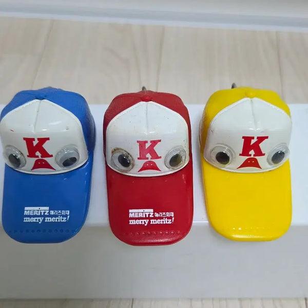 [BUNJANG] Retro Meritz Fire Insurance Keyring Pencil Sharpener Set (3 pcs) / 레트로  메리츠 화재 키링 연필깎이 3개모두