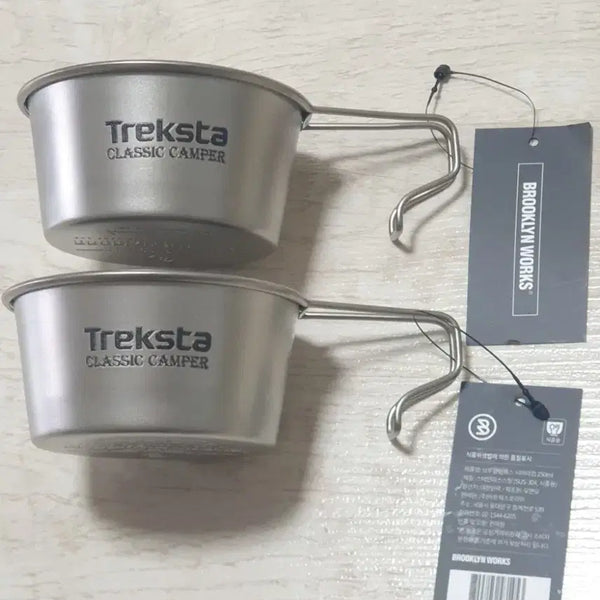 [BUNJANG] Treksta Classic Camper Cup Set (2 pcs) / 트렉스타 클래식 캠퍼 컵 2개 세트