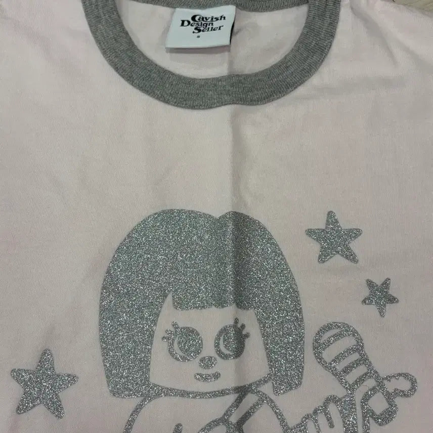 [BUNJANG] Kavici Pink Short Sleeve T-Shirt Size S / 카비시 핑크 반팔 s size