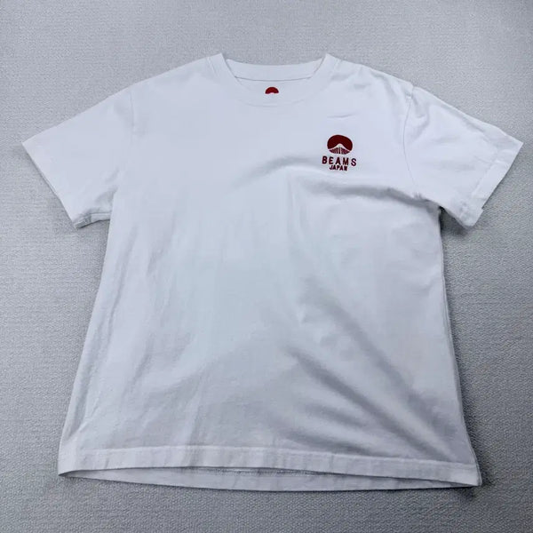 [BUNJANG] Beams Japan Embroidered Logo T-Shirt / 빔즈 제펜 자수로고 반팔티셔츠