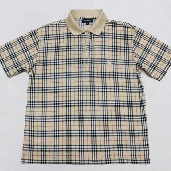 [BUNJANG] Burberry Women's Short Sleeve T-Shirt Brown Cotton / 버버리 여성 90 95 살짝광택 반팔 티셔츠 좋음/L01