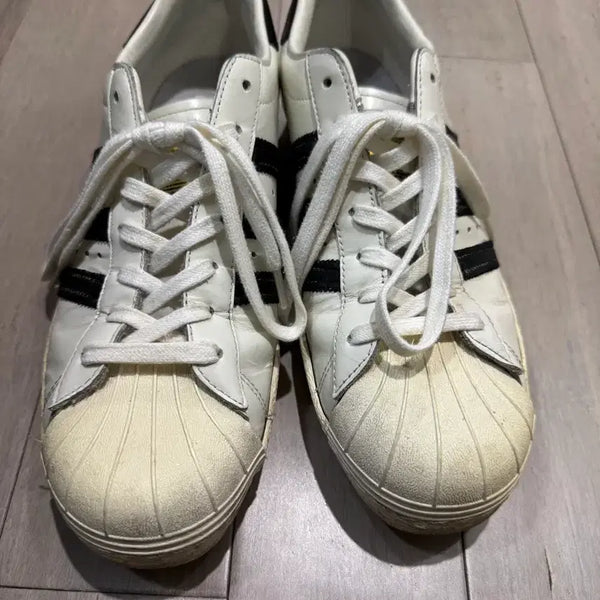 [BUNJANG] Adidas Superstar 80s Deluxe Vintage White Black / [285]아디다스 슈퍼스타 80s 디럭스 빈티지 화이트 블랙