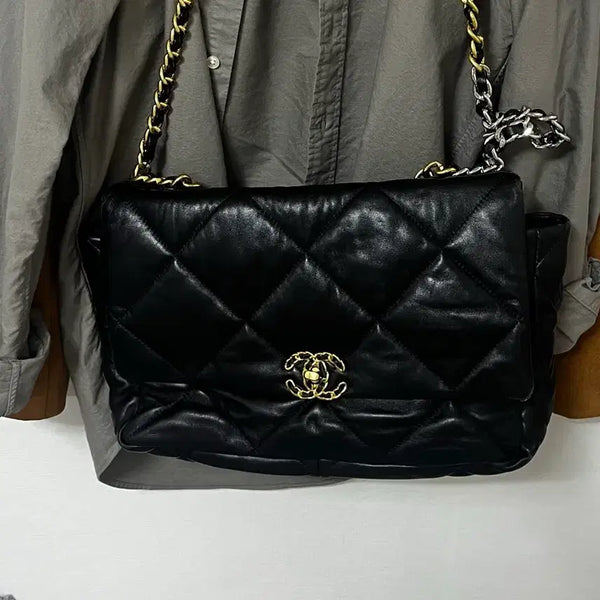 [BUNJANG] Leather Chain Bag / 가죽체인백
