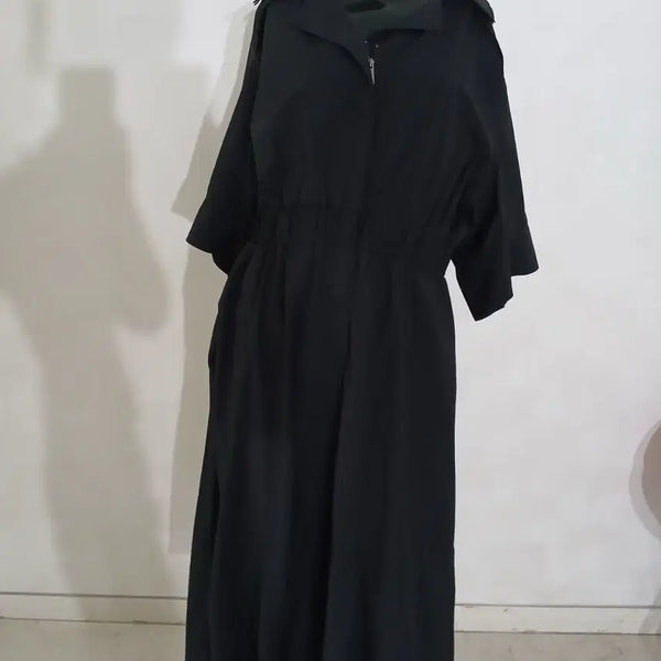 [BUNJANG] Bob Creased Half-Zip Long Dress / 020 보브 바스락 반집업 롱원피스