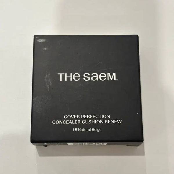 [BUNJANG] The Saem Cover Perfection Concealer Cushion Renew 1.5 Natural Beige (Sealed) / 미개봉)더샘 커버 퍼펙션 컨실러 쿠션 리뉴 1.5 내추럴 베이지