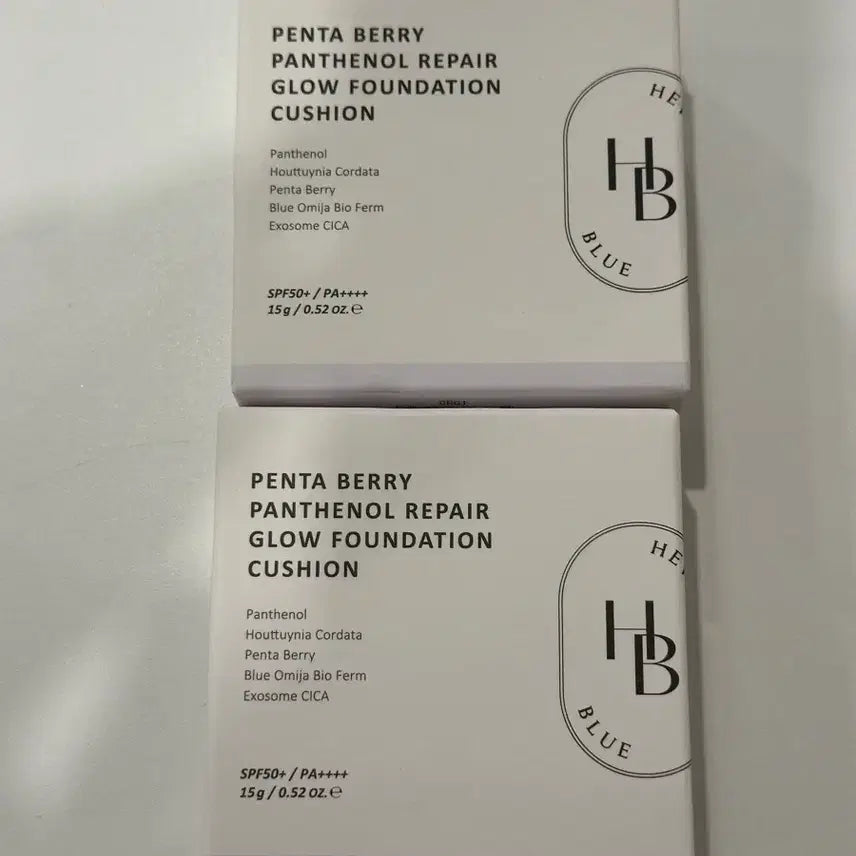 [BUNJANG] Haveblue Pentaberry Panthenol Repair Glow Foundation Cushion SPF50+ PA++++ (Sealed) - Shades 22-23 Beige / 미개봉)헤브블루 펜타베리 판테놀 리페어 글로우 파운데이션 쿠션 22-23