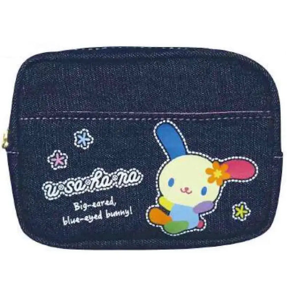 [BUNJANG] Sanrio Usahana Denim Mini Pouch Wallet / (정품)산리오 우사하나 데님 미니파우치 지갑