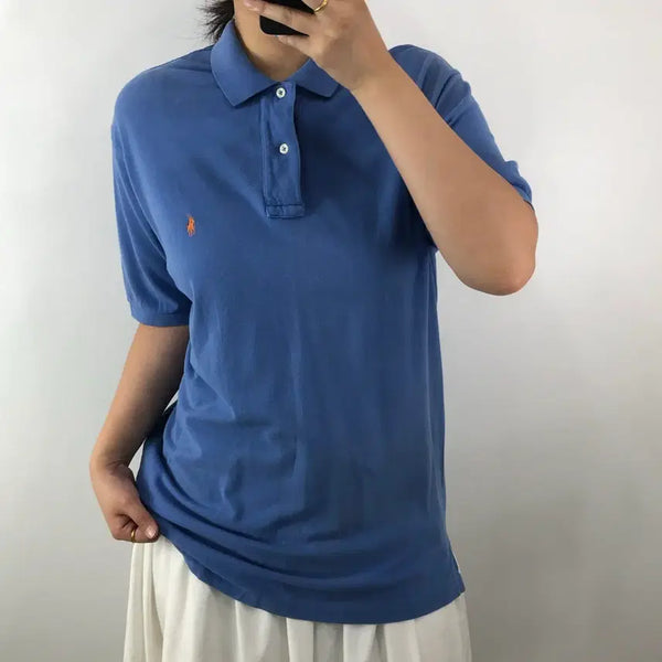 [BUNJANG] Polo Blue Short Sleeve Polo Shirt / [L] 폴로 블루 반팔 카라티