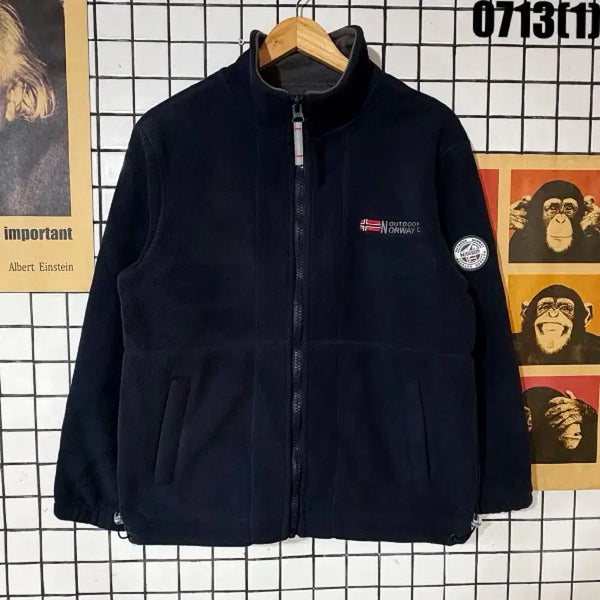 [BUNJANG] Norway Outdoor Fleece Zip-Up Jacket Black XS / 노르웨이 아웃도어 플리스 집업 자켓 블랙 XS