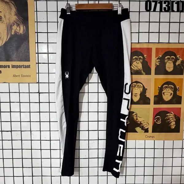 [BUNJANG] Spyder Women's Leggings Black/White S / 스파이더 여성 레깅스 블랙 화이트 S