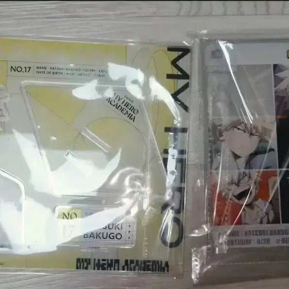 [BUNJANG] Bakugo Katsuki Acrylic Stand & Card Bundle Set / 일괄 처분 급전)바쿠고 아크릴 스탠드 카츠키 우치와