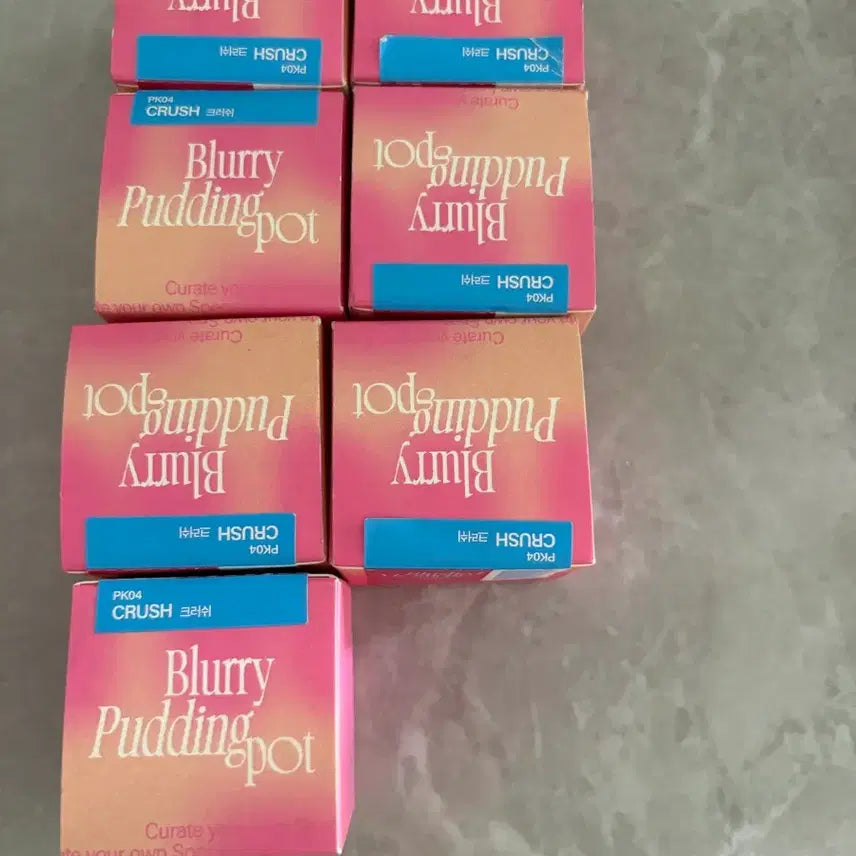 [BUNJANG] Fwee Blurred Pudding Pot PK04 Crush (Set of 7) / (판매완료)  퓌 블러리 푸딩팟 PK04 크러쉬 7개 8000원