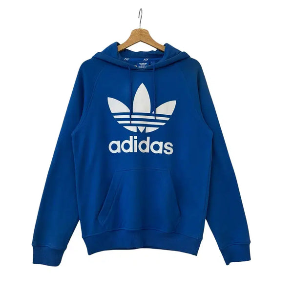 [BUNJANG] Adidas Trefoil Big Logo Hoodie Blue Size 95 / 아디다스 트레포일 빅로고 후드티 블루 95 정품