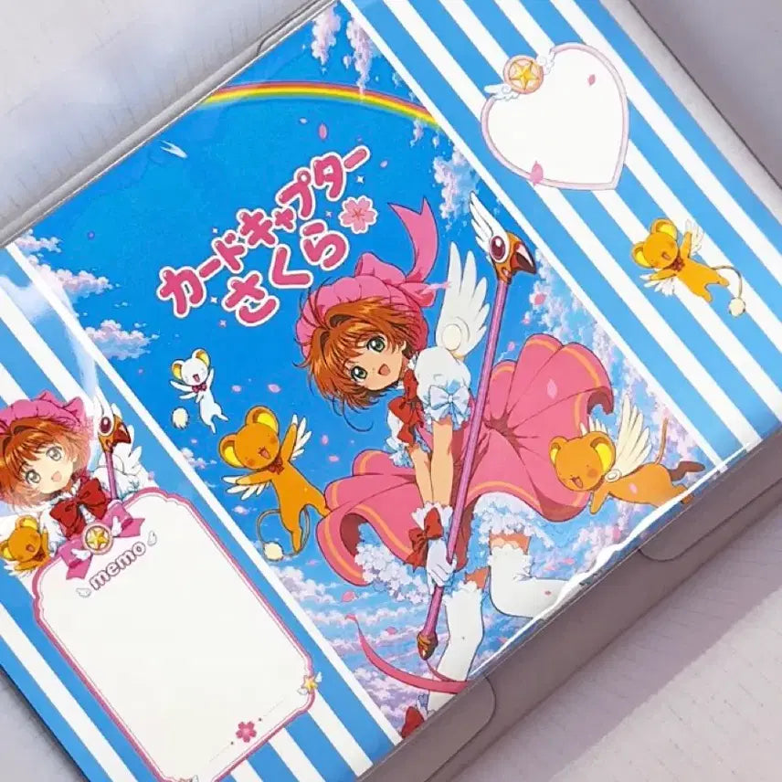 [BUNJANG] Cardcaptor Sakura Blue Stripe Wrapping Paper (A4) / 블루 스트라이프 카캡체 랩핑지 (A4)