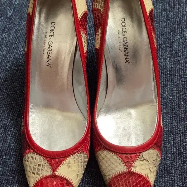 [BUNJANG] Dolce & Gabbana Snakeskin Pattern Heels Size 39 / 돌체앤가바나 뱀피 패턴 힐 39