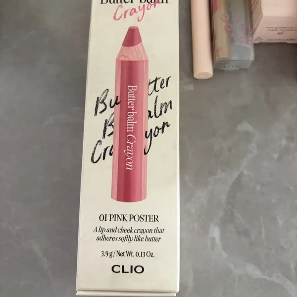 [BUNJANG] Clio Butter Balm Crayon 01 Pink Poster / 클리오 버터밤 크레용 01 핑크 포스터