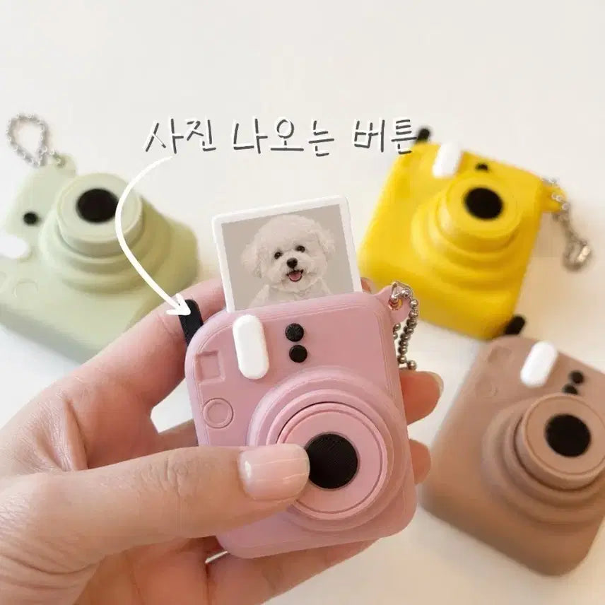 [BUNJANG] Mini Camera Clicker Keychain with Photo Display / 사진이 쏙! 튀어나오는 미니 카메라 클리커 키링