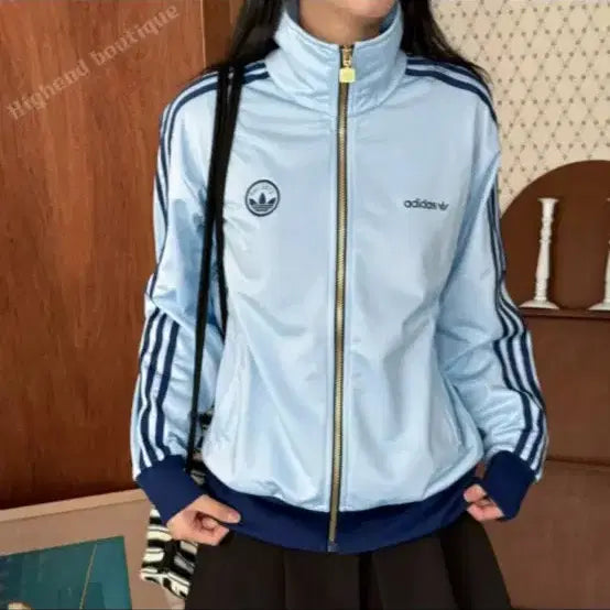 [BUNJANG] Adidas Firebird Track Top Jersey Sky Blue / 아디다스 파이어버드 트랙탑 저지 스카이블루
