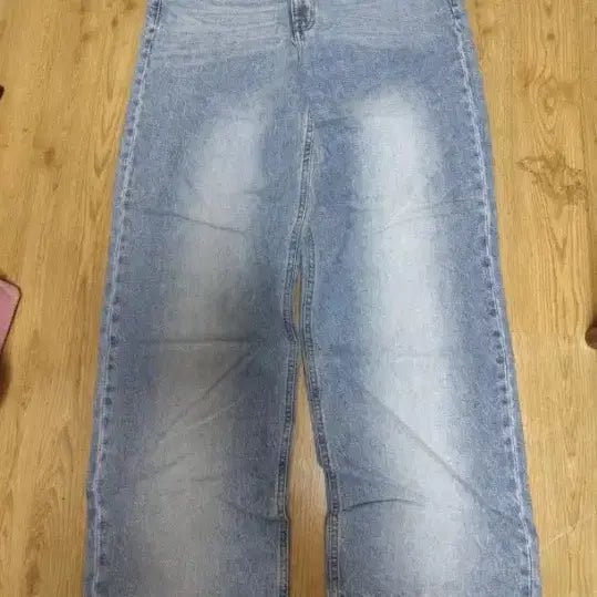 [BUNJANG] SATUR Denim Wide Pants Light Wash XL / SATUR 데님 와이드 팬츠 연청XL
