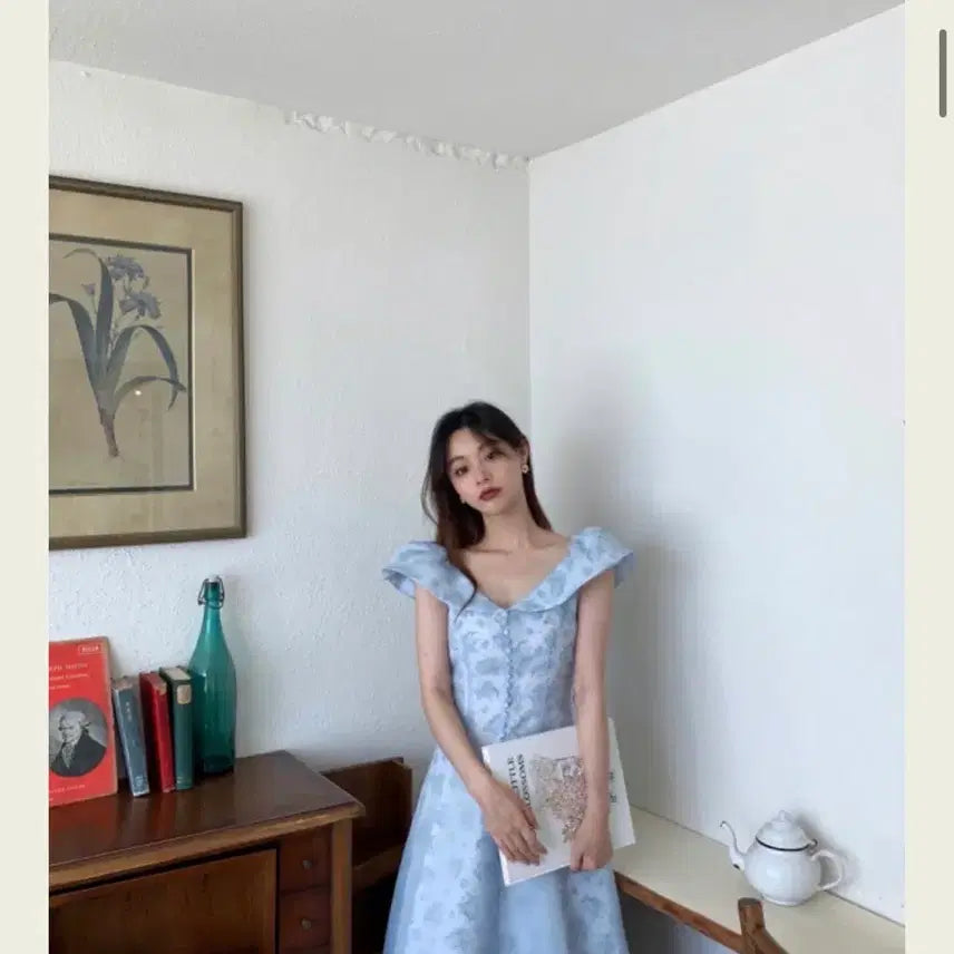 [BUNJANG] Seooocookie Elise Blue Dress - Size S / 서쿠키 엘리제 블루 원피스 S사이즈 1회착용