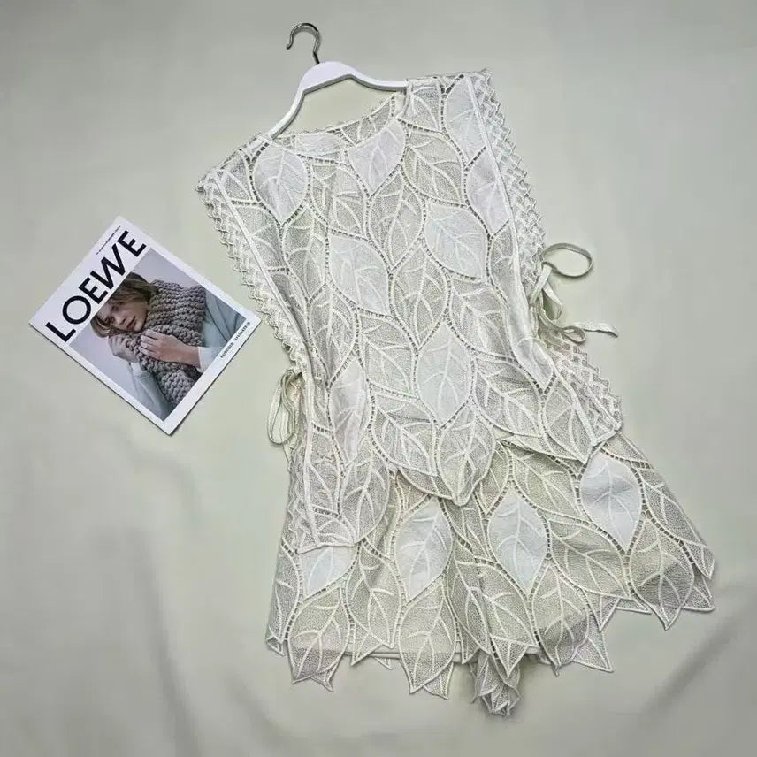 [BUNJANG] Lace Shorts Set / (새상품) 레이스 상하 반바지 셋업