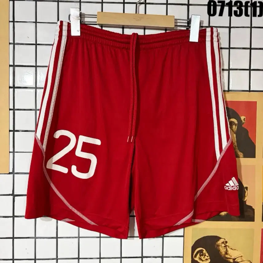 [BUNJANG] Adidas Training Shorts Red Size 100 / 아디다스 트레이닝 반바지 레드 100