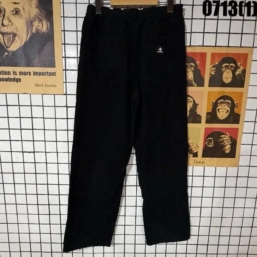 [BUNJANG] Converse Black Jogger Pants (Size S) / 컨버스 블랙 팬츠 S