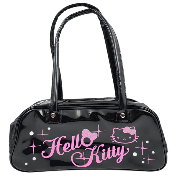 [BUNJANG] 06s Hello Kitty Enamel Leather Pink Glitter Shoulder Bag / 06s 키티 에나멜 레더 핑크 글리터 숄더백
