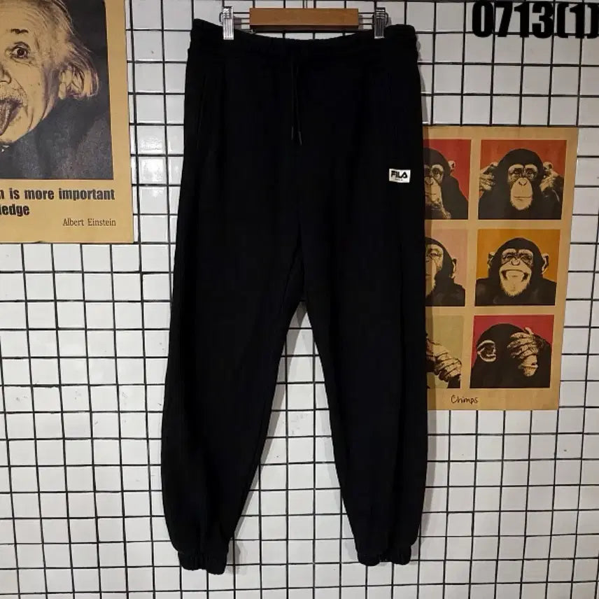 [BUNJANG] Fila Training Jogger Pants Black S / 휠라 트레이닝 팬츠 블랙 S
