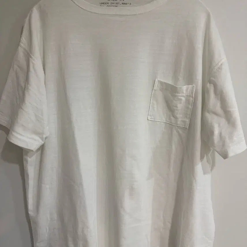 [BUNJANG] Pigbell Pocket T-shirt Off White / [44(5)] 피그벨 포켓 티 반팔 티셔츠 오프 화이트