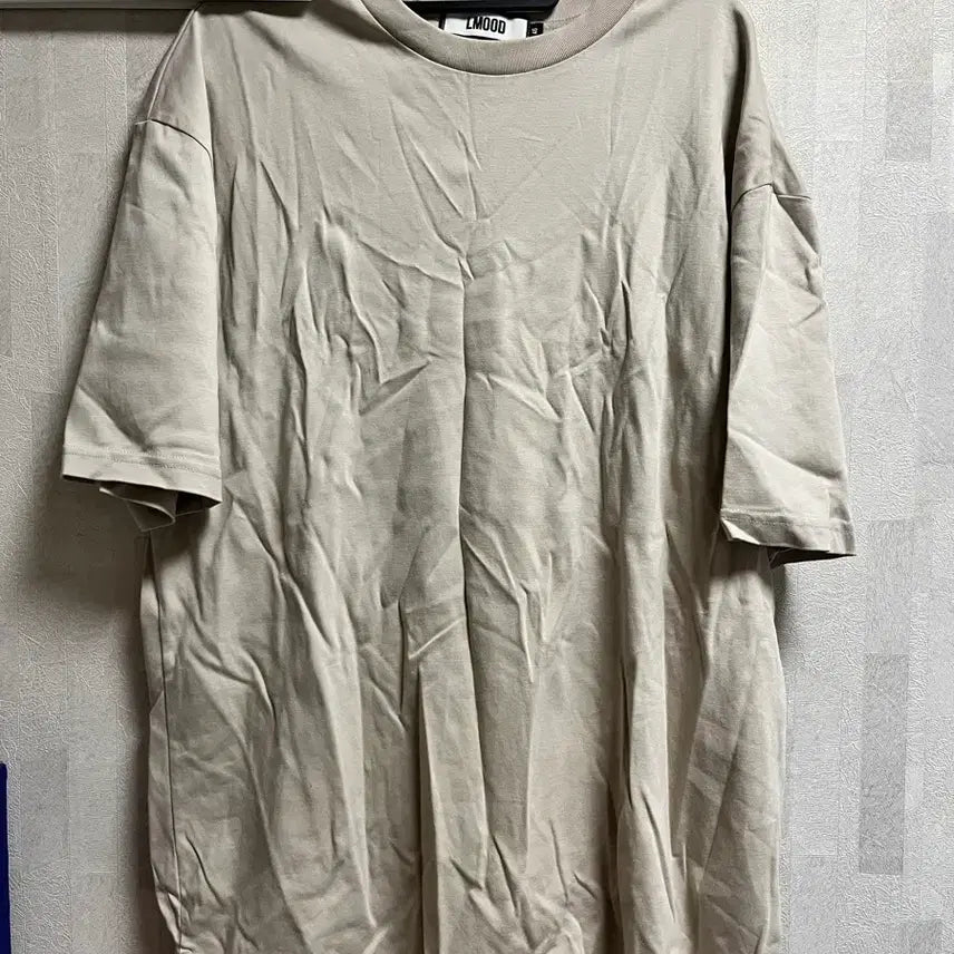 [BUNJANG] lMOOD Basic Short-Sleeve T-Shirt Beige / [lMOOD] 반팔 티셔츠 베이지