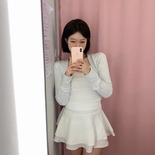 [BUNJANG] Sober Line Bolero Cardigan / [Sober]라인 볼레로 가디건