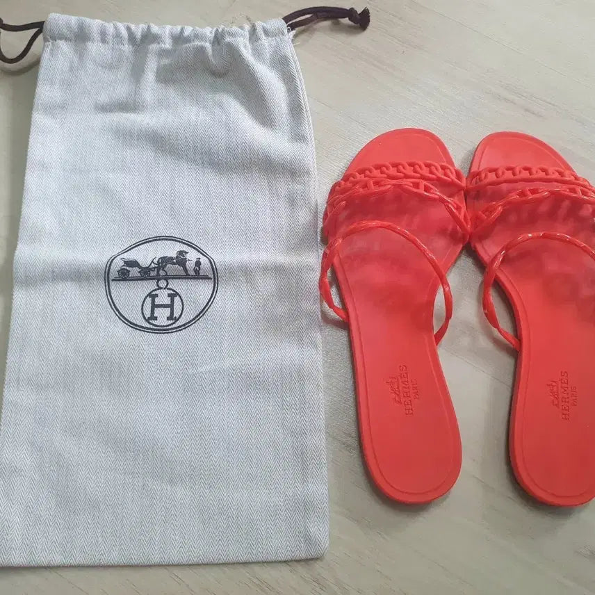 [BUNJANG] Hermes Oran Sandals Orange / 에르메스 오란 샌들 오렌지