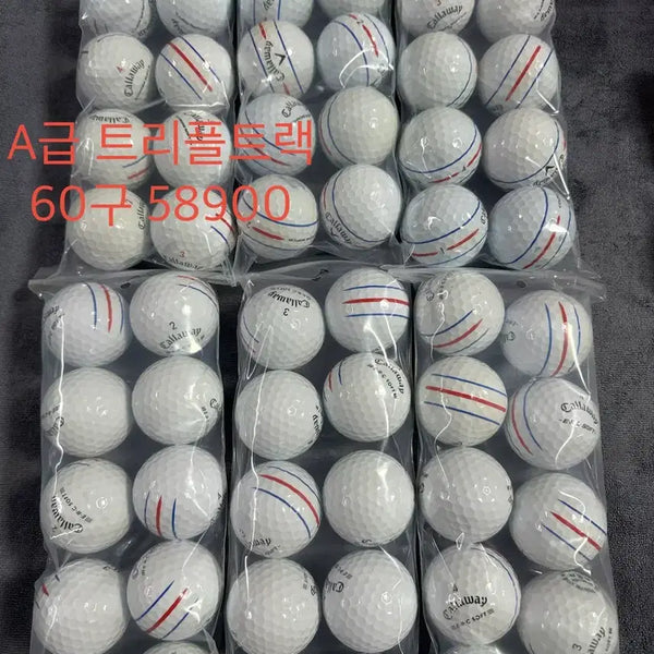 [BUNJANG] Callaway Triple Track White Golf Balls (60 Count) / 택배무료) A급 캘러웨이 트리플트랙 화이트 60구