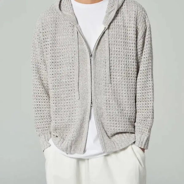 [BUNJANG] 8SECONDS Punching Hooded Zip-Up Cardigan M Size / 에잇세컨즈 펀칭 후드 집업 가디건