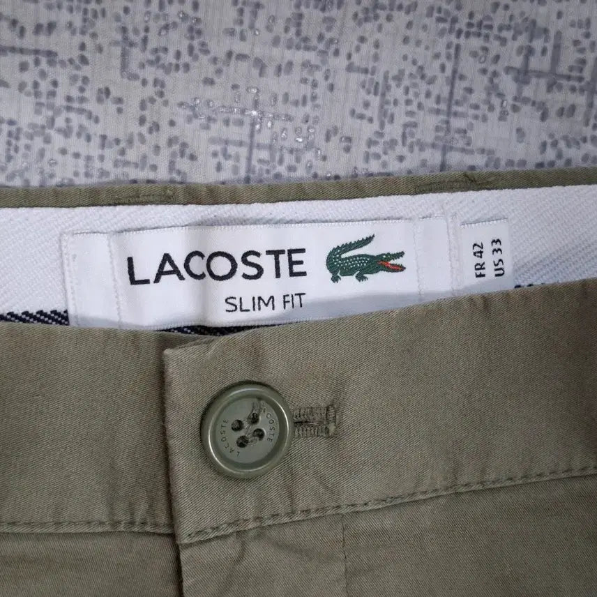 [BUNJANG] Lacoste Golf Luxury Slim Chino Pants Size 32 / (득템 찬스) 라코스테 골프 럭셔리 슬림 치노팬츠 32